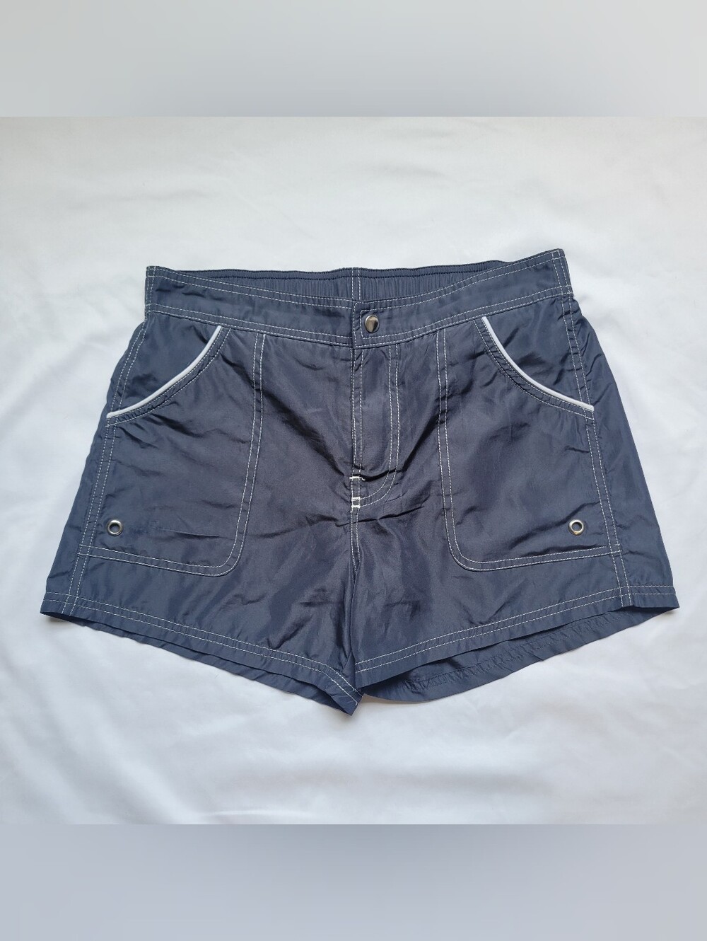 Free Tech Women's Woven Shorts Swimsuit Cover-Up Board Shorts Sz Small Grey